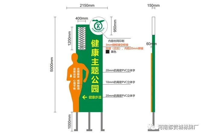 健康主題公園標(biāo)識系統(tǒng)設(shè)計(jì)方案 健身步道/健康步道