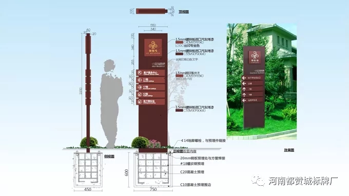 某房地產(chǎn)住宅小區(qū)標識標牌設(shè)計方案 戶外